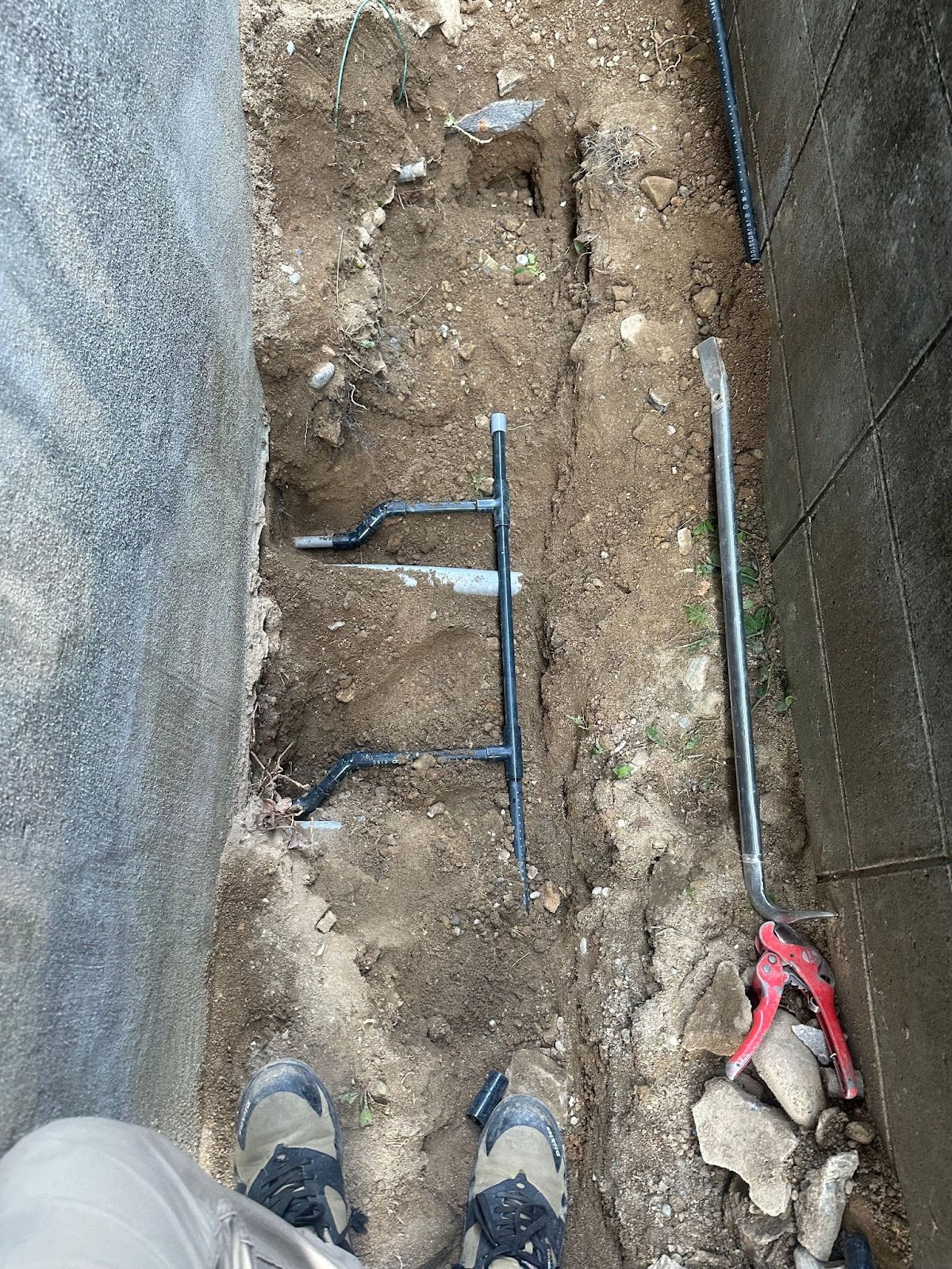 屋外の給水管トラブル