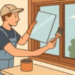 DIYで窓枠塗装とガラス交換を同時に行う手順