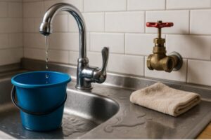 水漏れが起きたときの応急処置と原因チェック