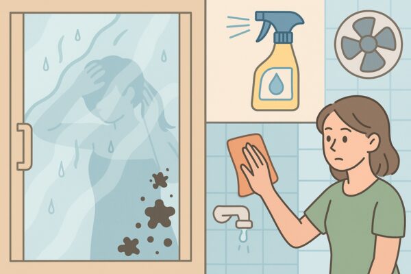 浴室のガラス戸（扉）が曇る・カビる原因と防止策