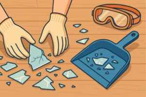 割れたガラスの片付け方と安全対策—ケガを防ぐ手順