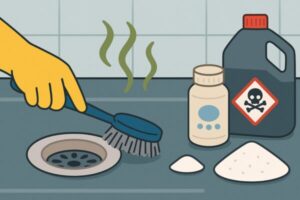 排水溝の悪臭・魚の腐ったような匂いを消す方法──ワイヤーブラシ・重曹・業務用薬剤活用