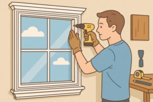 古いガラス窓をモールディング加工で高級感アップ！DIYでもできる設置手順