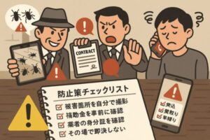 害虫駆除・防除業界の訪問販売トラブル対策ガイド