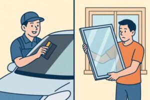 フロントガラスフィルムと窓ガラス交換、それぞれの違いとメリット