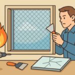 網入りガラスのメリットと防火性・修理・交換方法