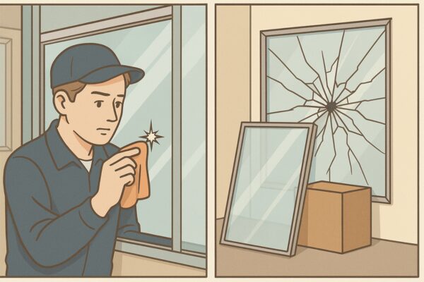 ガラス修理で直せる傷と交換が必要なケース