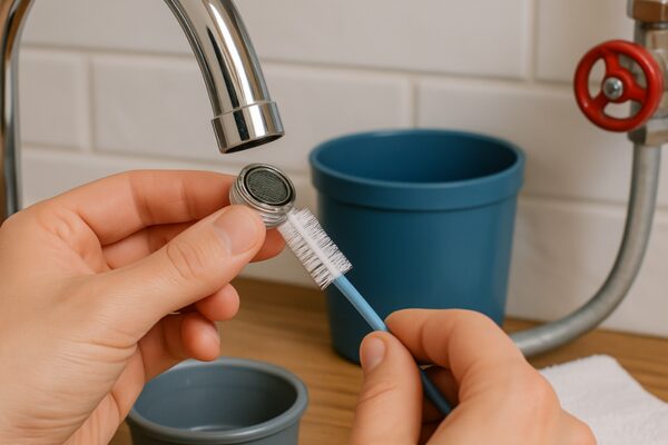 台所の蛇口水圧が弱いときのセルフチェックと対処法