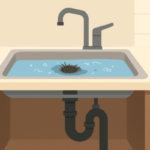 キッチンシンクの排水が流れないときの原因と解消方法