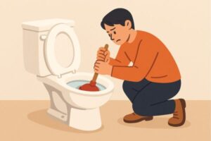 トイレつまりを自力で直す方法と注意点