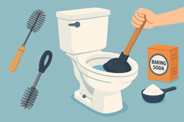 トイレつまりの原因とセルフ解消法──ラバーカップ・ワイヤーブラシ・重曹活用