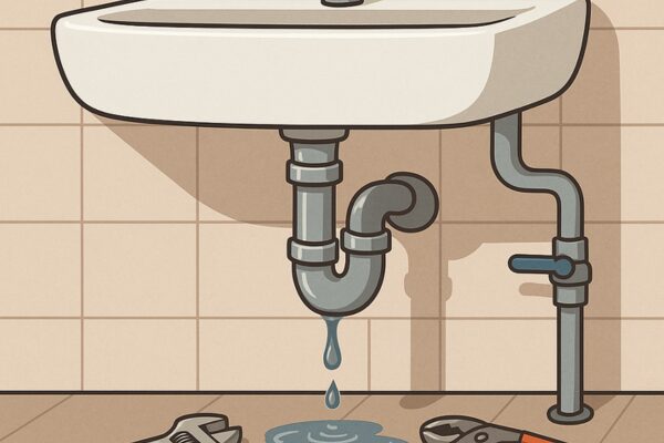 洗面台下の配管から水漏れしたときの対処法と費用