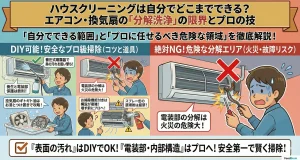 ハウスクリーニングは自分でどこまでできる？エアコン・換気扇の「分解洗浄」の限界とプロの技