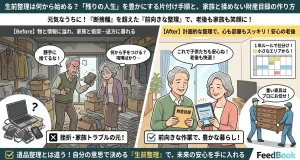 生前整理は何から始める？「残りの人生」を豊かにする片付け手順と、家族と揉めない財産目録の作り方